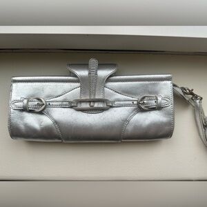 Silver Jimmy Choo Clutch